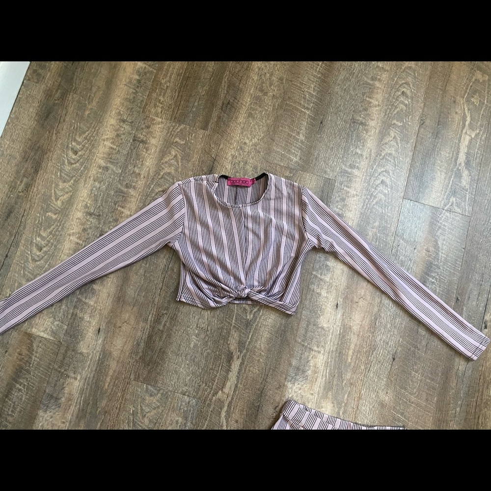 Pinstripe Crop